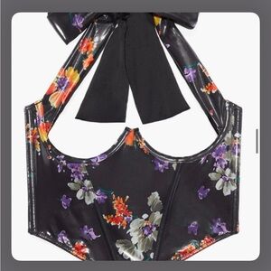 Savage X Fenty Black Floral Corset